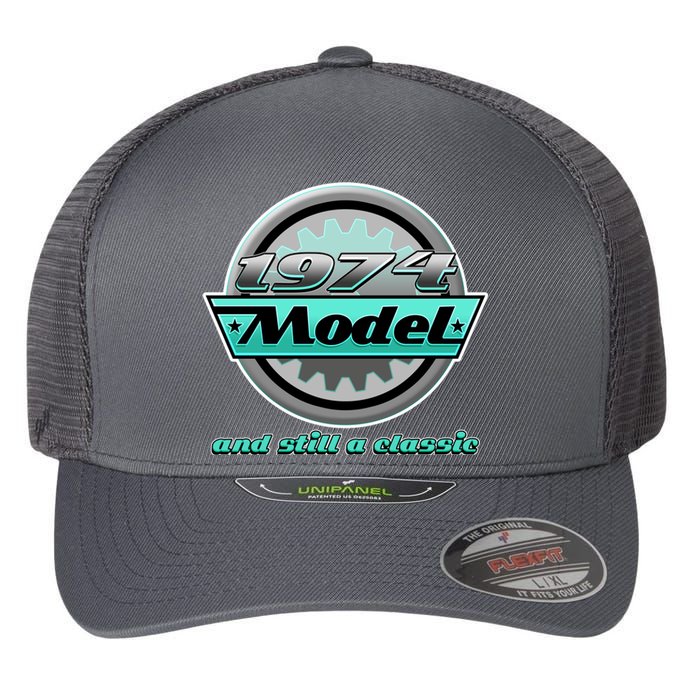 Vintage Car Gear 1974 Model And Still A Classic 50th Birthday Flexfit Unipanel Trucker Cap