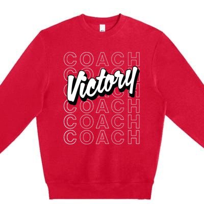 Victory Coach - Gymnastics Tank Top Premium Crewneck Sweatshirt