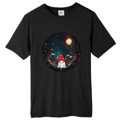 Vintage Cute Ghost Mushroom Forest Halloween Gothic Painting Tall Fusion ChromaSoft Performance T-Shirt