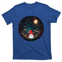 Vintage Cute Ghost Mushroom Forest Halloween Gothic Painting T-Shirt