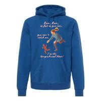 Vintage Christmascute Giftyou Can't Catch Me I'm The Gingerbread Gift Premium Hoodie