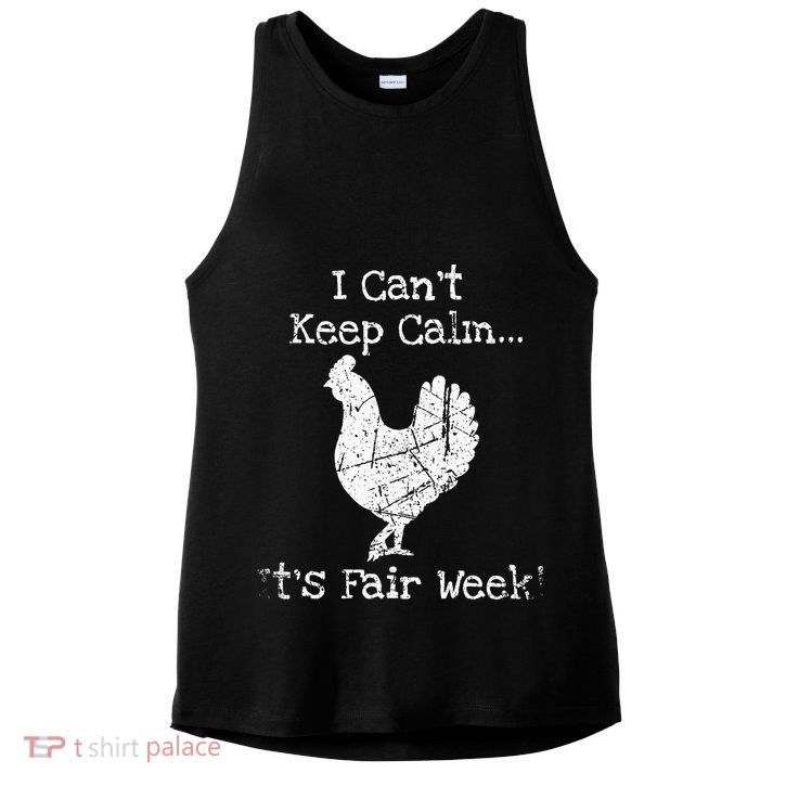 Vintage Chicken Graphic Fun Fair & Livestock Week Poultry Ladies PosiCharge Tri-Blend Wicking Tank