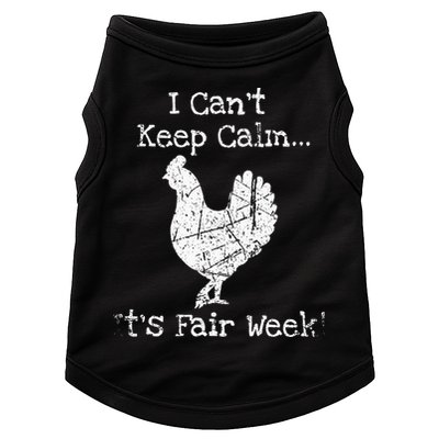 Vintage Chicken Graphic Fun Fair & Livestock Week Poultry Doggie Tank