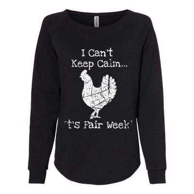 Vintage Chicken Graphic Fun Fair & Livestock Week Poultry Womens California Wash Sweatshirt