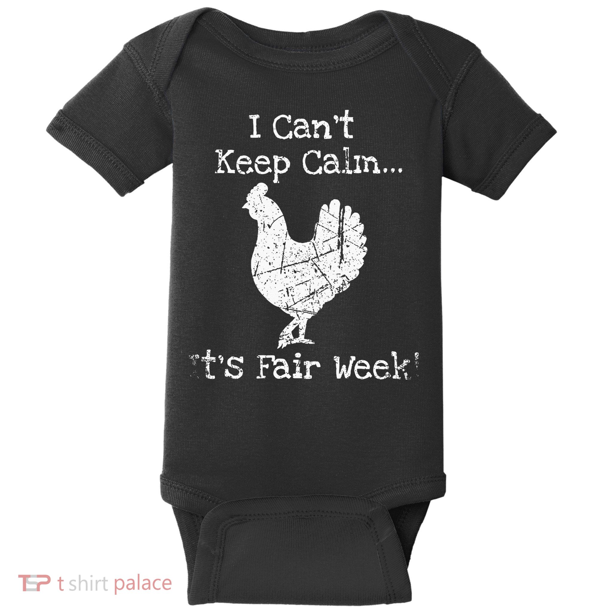 Vintage Chicken Graphic Fun Fair & Livestock Week Poultry Baby Bodysuit