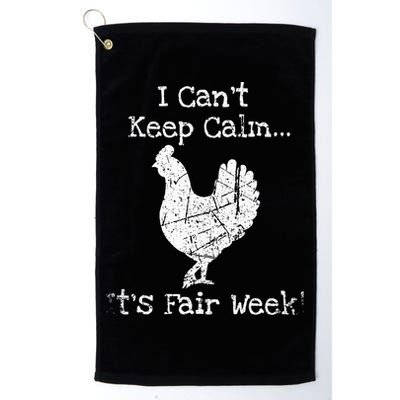 Vintage Chicken Graphic Fun Fair & Livestock Week Poultry Golf Towel