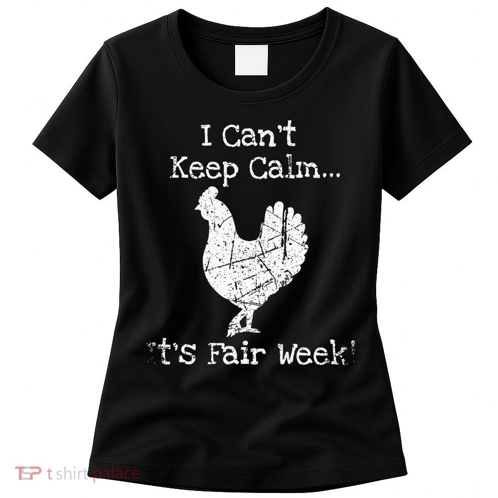 Vintage Chicken Graphic Fun Fair & Livestock Week Poultry Womens T-Shirt