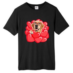 Valentines Cool Gift Dog Lover Golden Retriever Funny Gift Mom Couple Him Cute G Tall Fusion ChromaSoft Performance T-Shirt