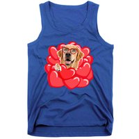 Valentines Cool Gift Dog Lover Golden Retriever Funny Gift Mom Couple Him Cute G Tank Top