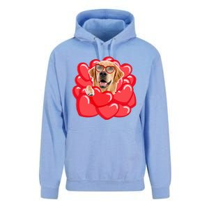 Valentines Cool Gift Dog Lover Golden Retriever Funny Gift Mom Couple Him Cute G Unisex Surf Hoodie