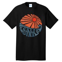 Vintage Cali Girl Retro Beach California Vacation Womens Tall T-Shirt