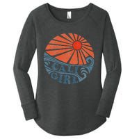 Vintage Cali Girl Retro Beach California Vacation Womens Women's Perfect Tri Tunic Long Sleeve Shirt