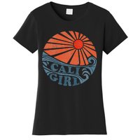 Vintage Cali Girl Retro Beach California Vacation Womens Women's T-Shirt