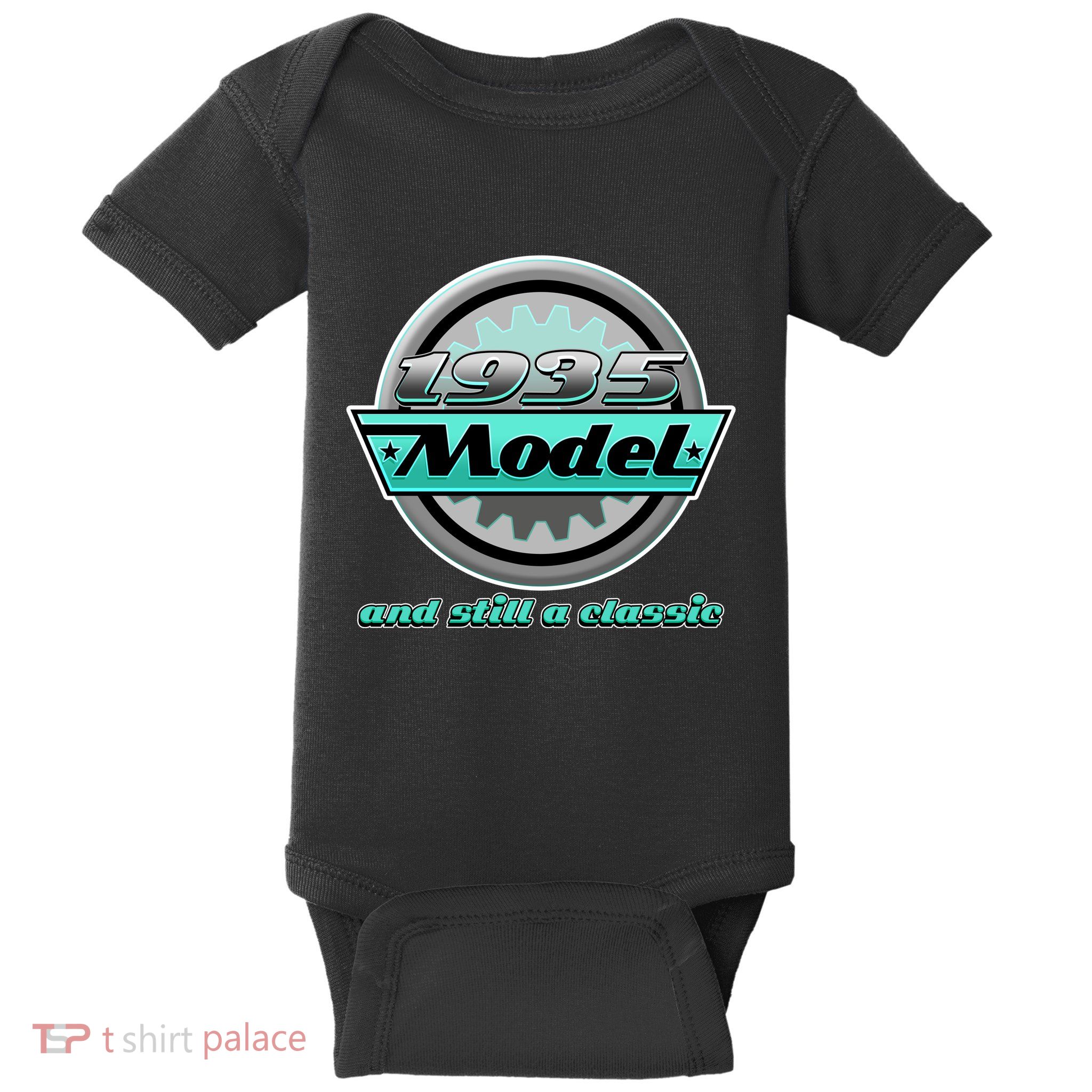 Vintage Car Gear 1935 Model And Still A Classic 90th Birthday Baby Bodysuit