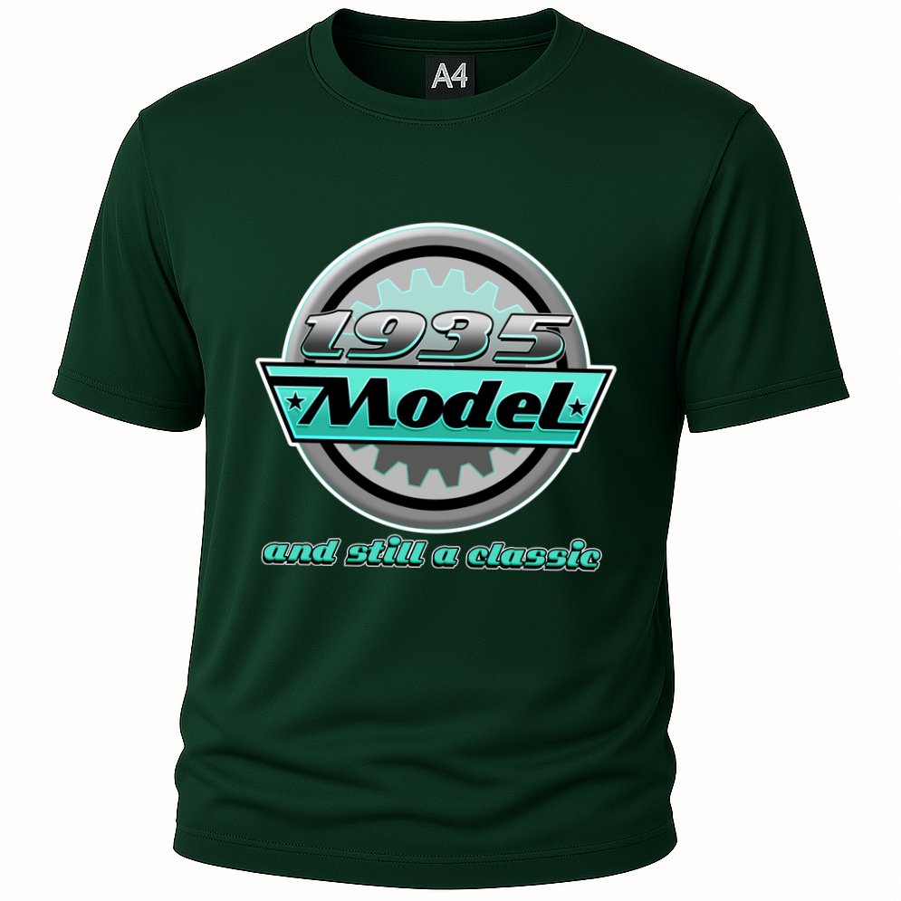 Vintage Car Gear 1935 Model And Still A Classic 90th Birthday Cooling Performance Crew T-Shirt