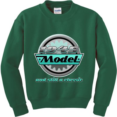Vintage Car Gear 1945 Model And Still A Classic 80th Birthday Kids Sweatshirt