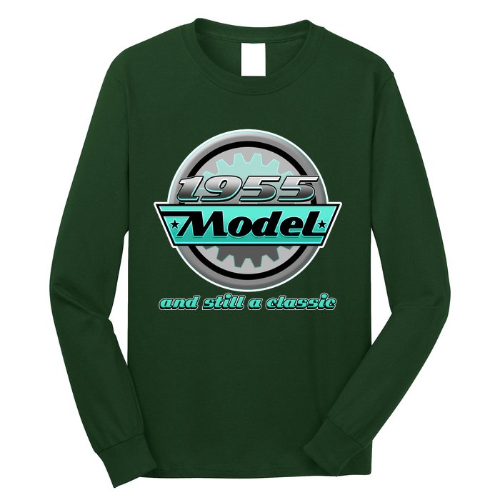 Vintage Car Gear 1955 Model And Still A Classic 70th Birthday Long Sleeve Shirt