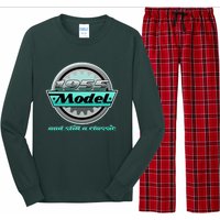 Vintage Car Gear 1955 Model And Still A Classic 70th Birthday Long Sleeve Pajama Set