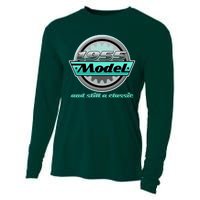 Vintage Car Gear 1955 Model And Still A Classic 70th Birthday Cooling Performance Long Sleeve Crew