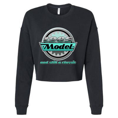Vintage Car Gear 1965 Model And Still A Classic 60th Birthday Cropped Pullover Crew