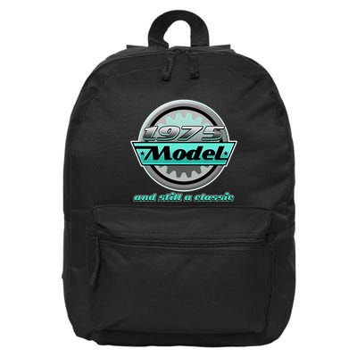 Vintage Car Gear 1975 Model And Still A Classic 50th Birthday 16 in Basic Backpack