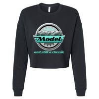 Vintage Car Gear 1975 Model And Still A Classic 50th Birthday Cropped Pullover Crew