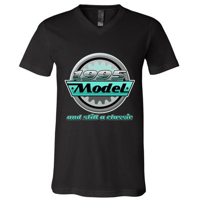 Vintage Car Gear 1995 Model And Still A Classic 30th Birthday V-Neck T-Shirt