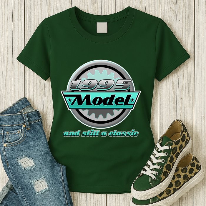 Vintage Car Gear 1995 Model And Still A Classic 30th Birthday Womens T-Shirt