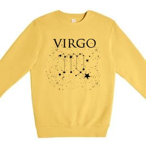 Virgo Constellation Gift Zodiac Symbol Premium Crewneck Sweatshirt