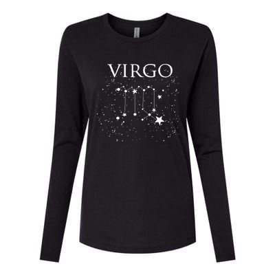 Virgo Constellation Gift Zodiac Symbol Womens Cotton Relaxed Long Sleeve T-Shirt