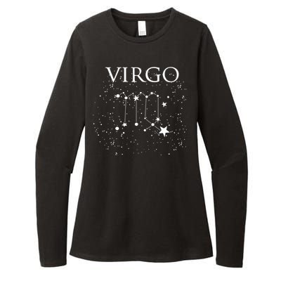 Virgo Constellation Gift Zodiac Symbol Womens CVC Long Sleeve Shirt