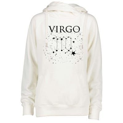 Virgo Constellation Gift Zodiac Symbol Womens Funnel Neck Pullover Hood