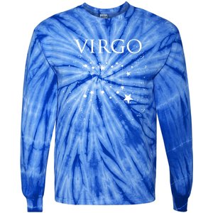 Virgo Constellation Gift Zodiac Symbol Tie-Dye Long Sleeve Shirt