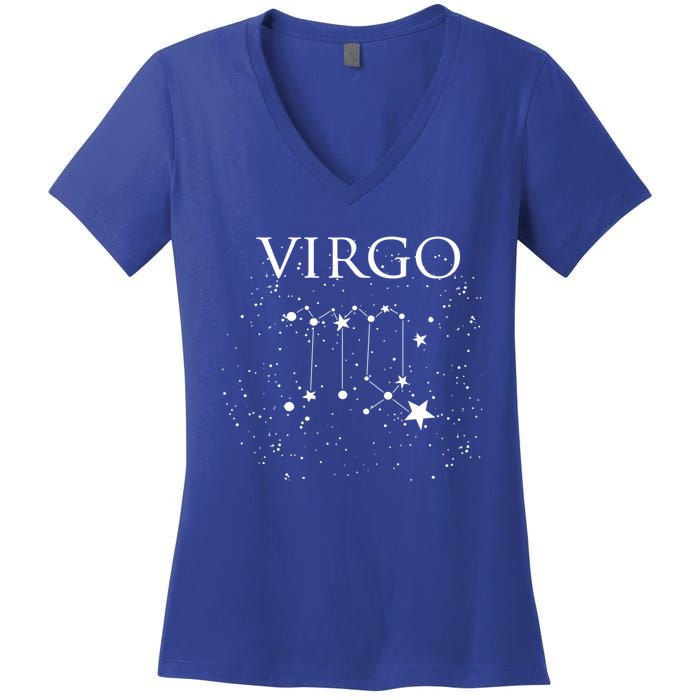 Virgo Constellation Gift Zodiac Symbol Women's V-Neck T-Shirt