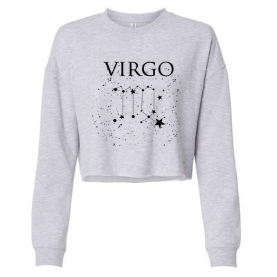 Virgo Constellation Gift Zodiac Symbol Cropped Pullover Crew