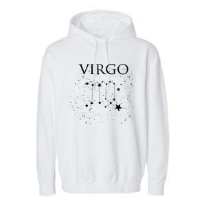 Virgo Constellation Gift Zodiac Symbol Garment-Dyed Fleece Hoodie