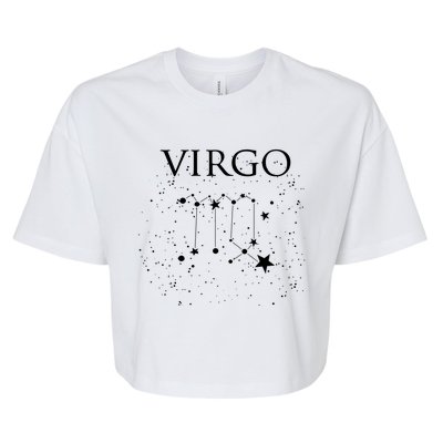 Virgo Constellation Gift Zodiac Symbol Bella+Canvas Jersey Crop Tee