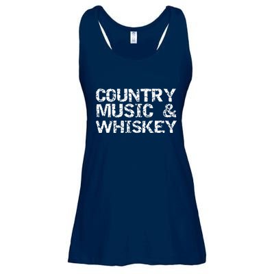 Vintage Country Gift For Men Funny Country Music Whiskey Ladies Essential Flowy Tank
