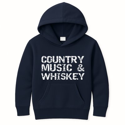 Vintage Country Gift For Men Funny Country Music Whiskey Kids Hoodie