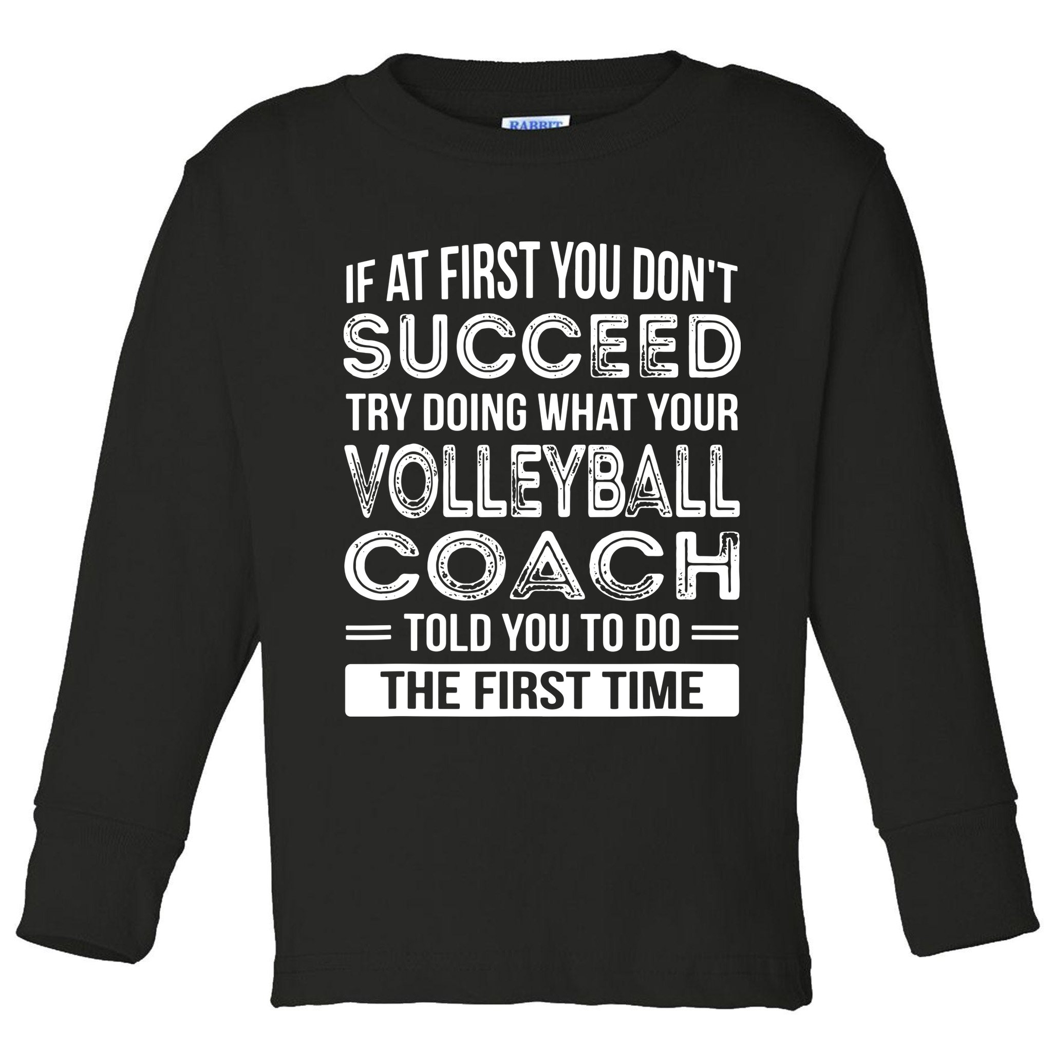 Volleyball Coach Gift Funny Thank You Gift Toddler Long Sleeve Shirt