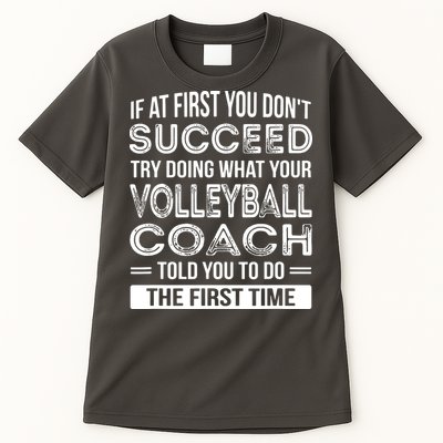 Volleyball Coach Gift Funny Thank You Gift Tall T-Shirt
