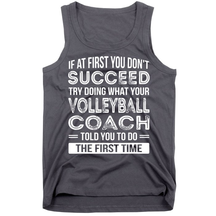 Volleyball Coach Gift Funny Thank You Gift Tank Top