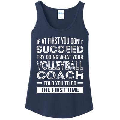 Volleyball Coach Gift Funny Thank You Gift Ladies Essential Tank