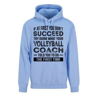 Volleyball Coach Gift Funny Thank You Gift Unisex Surf Hoodie