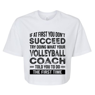 Volleyball Coach Gift Funny Thank You Gift Bella+Canvas Jersey Crop Tee