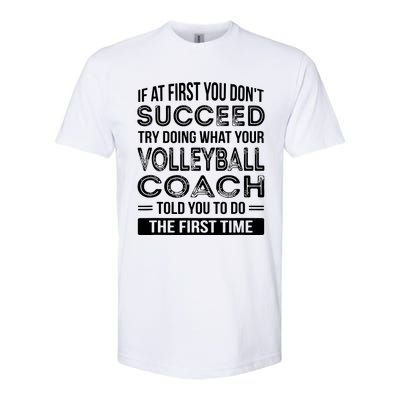 Volleyball Coach Gift Funny Thank You Gift Softstyle CVC T-Shirt