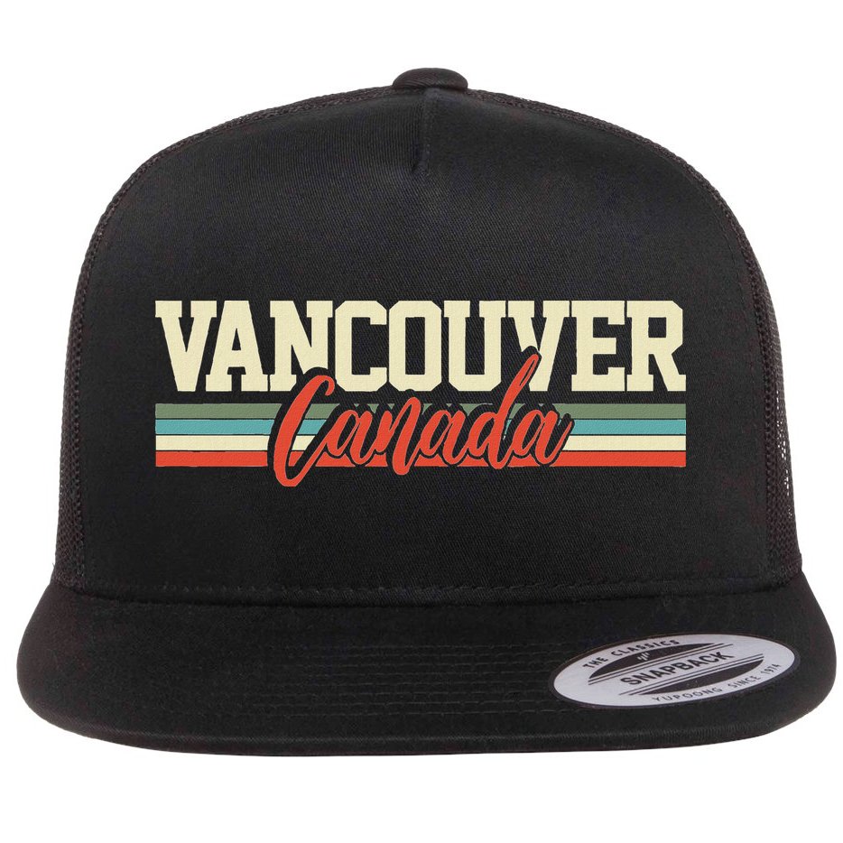 Vancouver Canada Gift Flat Bill Trucker Hat