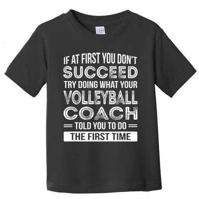 Volleyball Coach Gift Funny Thank You Gift Toddler T-Shirt