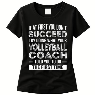 Volleyball Coach Gift Funny Thank You Gift Womens T-Shirt