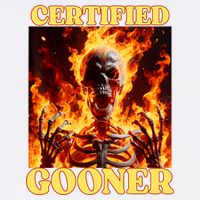 Vintage Certified Gooner Funny Cringe Hard Skeleton Meme Doggie Tank